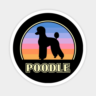 Poodle Vintage Sunset Dog Magnet